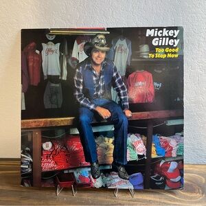 Mickey Gilley “TO GOOD TO STOP NOW" Album Authentic Signed Autographed LP Vinyl